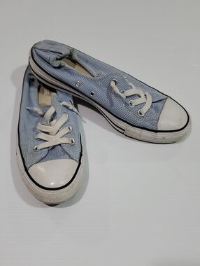 Converse Light Blue Low-Top Mesh Fabric Shoreline Sneakers